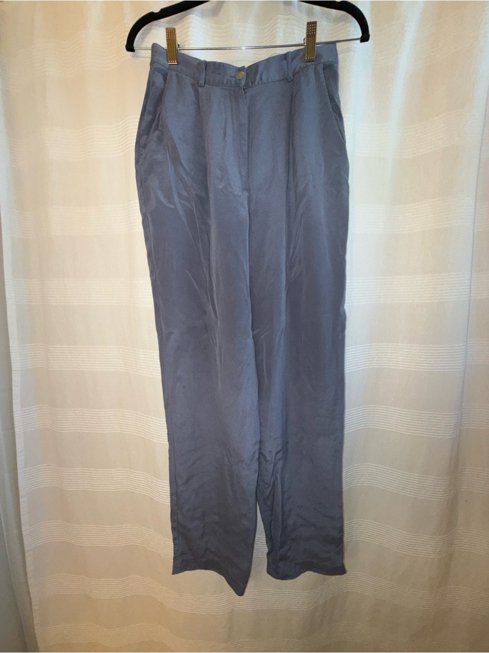 August Silk 100% Silk Purple Grey Women’s Trousers